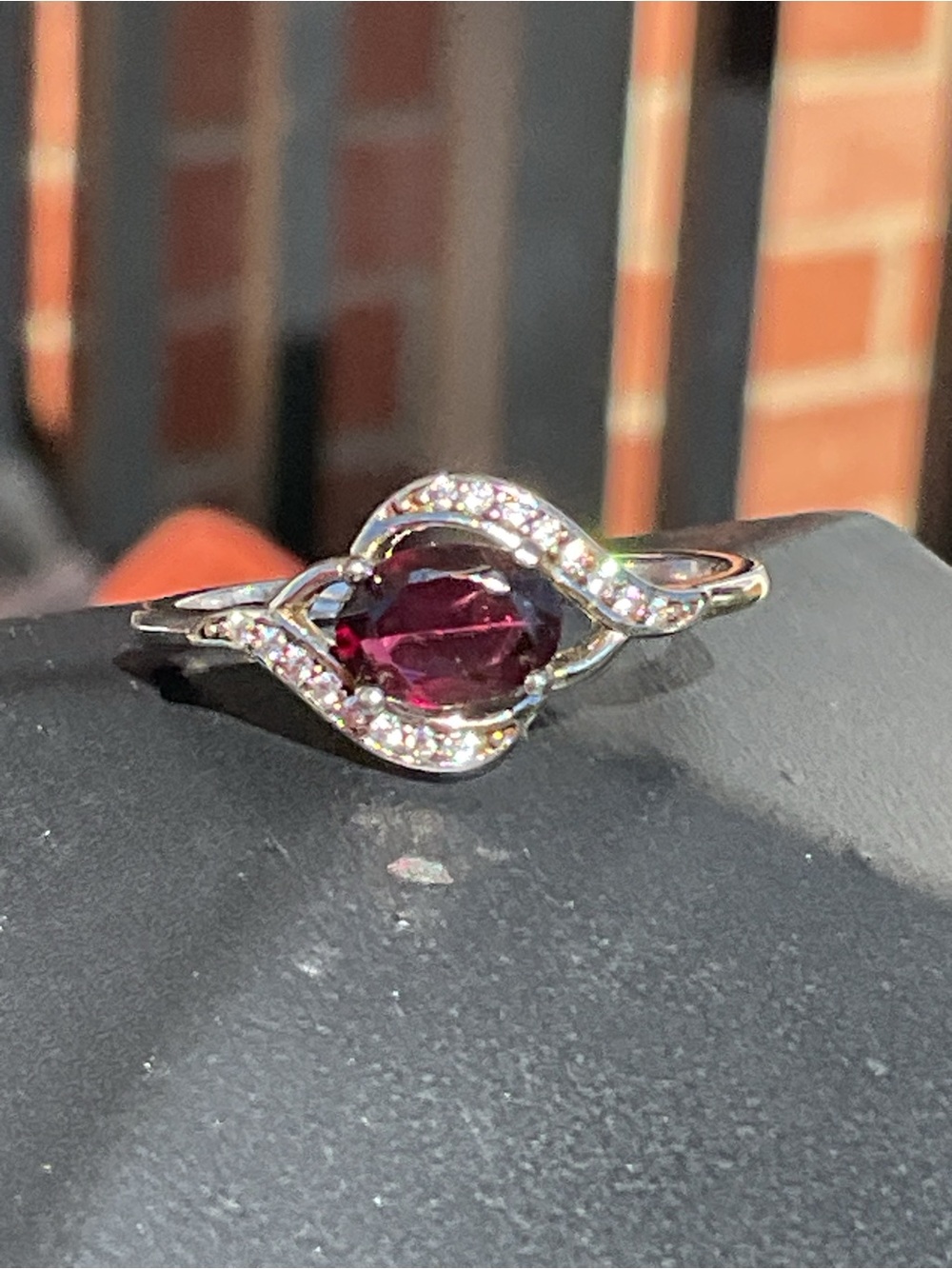 Garnet .925 Silver Ring
